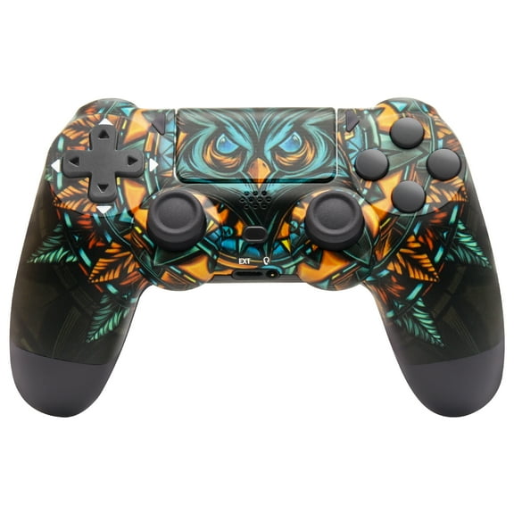 Gaming Controller Work for P4/SLIM/PRO & PC, Wireless Controller with Dual Motor Vibration/6-Asix Gyro Sensor