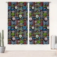 thumbnail image 1 of Gaming Curtains for Boys Blackout Video Game Curtains Gifts for Gamer Living Room Bedroom Decor 2 Panel Set, 41"x63", 1 of 6