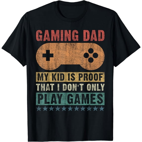 Gaming Dad, Father Kid, Father's Day, Video Gamer Daddy T-Shirt
