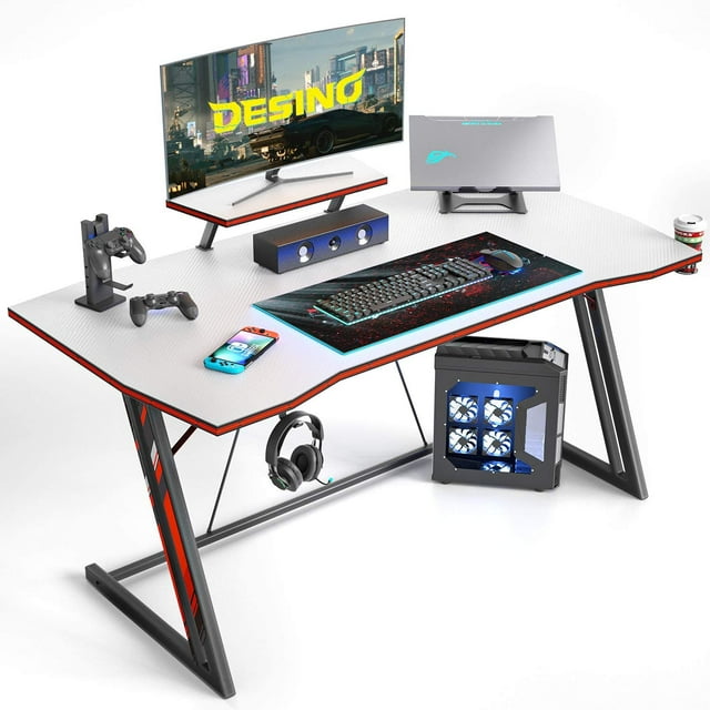 Gaming Desk 40 inch PC Computer Desk, Home Office Desk Gaming Table Z