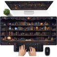 thumbnail image 1 of Gaming Desk Mat Large Mouse Pad, Magical Bookshelf Desk Pad Extended Mouse Mat XXL, Keyboard Pad for Gaming Office Home, Full Desktop Computer Pad Dark Academia Desk Decor for Man 31.5" x 15.75", 1 of 6