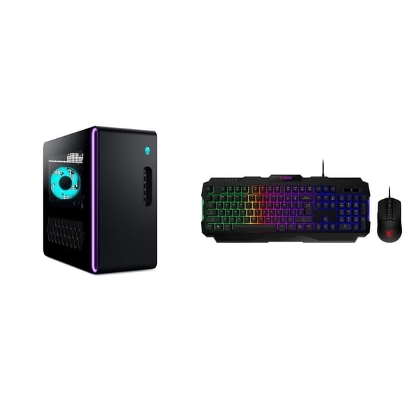 NEWEGG Desktop Combo - Aurora Gaming Desktop ACT1250 - Core Ultra 7 265F, 32GB DDR5, 1TB SSD, GeForce RTX 5070, 1000W Platium PSU, Windows 11 Home, with Gaming RGB Keyboard & Mouse Set