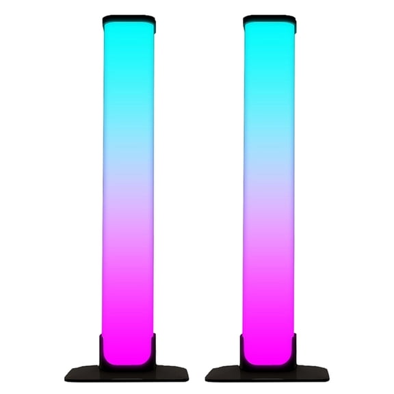 Bluetooth RGB Computer Game Light Black 25x9cm, USB Desktop Mood Light With Music Pickup
