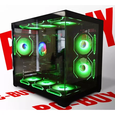 Gaming Desktop Gamers Choice PC Tower i7-7700 RX 580 8GB 16GB RAM 1TB SSD 9 ARGB Fans PC Computer Win11 Pro WiFi6 Bluetooth Warzone Wukong Fortnite GTA V Valorant Streaming Editing
