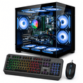 thumbnail image 1 of Gaming Desktop PC Ryzen 7 Radeon R7 450 16GB RAM 512GB SSD WiFi 6 & BT5.4 ARGB Fan Win11 With RGB Keyboard & Mouse, 1 of 9