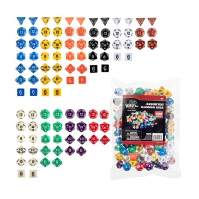Gaming Dice Bulk Value Set, Assorted Color - Pack of 100 - Walmart.com