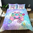 thumbnail image 1 of Gaming Duvet Cover Set, Gamer Bedding Sets, 3D Fish Scale Design Comforter Cover,3Pieces for Kids Boys Girls Game Controller Comforter Cover with 2 Pillowcases,Soft for All Season, 1 of 4