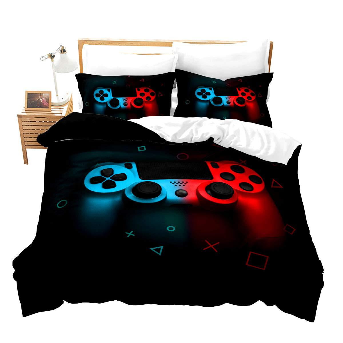 Gaming Duvet Cover Set,Gamer Bedding Sets for Boys,Boys Video Games Comforter Cover,Bed Set for