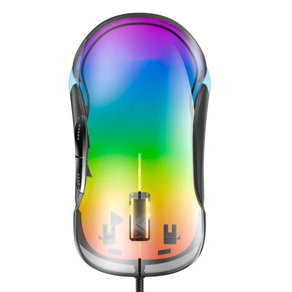 Gaming Experience with Ergonomically Mouse Featuring Lights