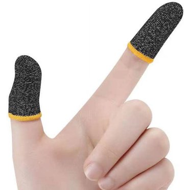 Nuozme 30-Pack Gaming Finger Sleeves - 0.3mm Silver Fiber Anti-Sweat Sleeves For Mobile Gaming | Ultra Thin & Sensitive Touch