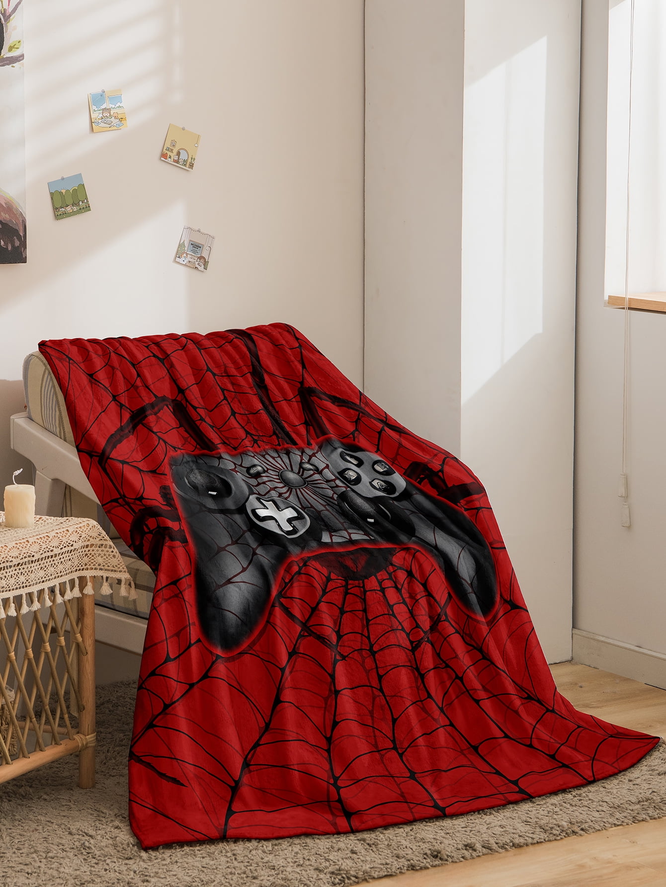 Gaming Fleece Throw Blanket for Bed Sofa Couch,Video Game Gamepad