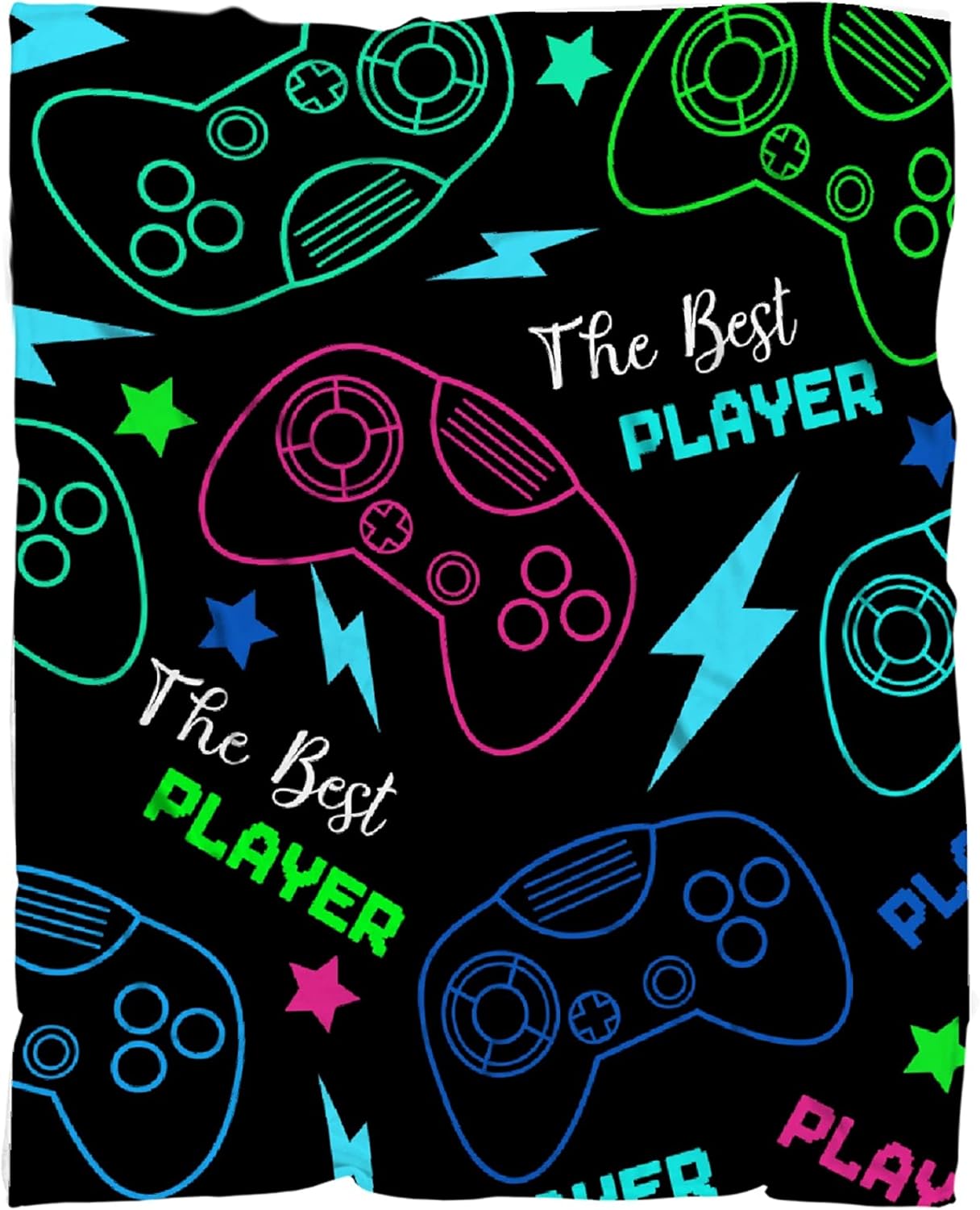 Gaming Game Blanket Flannel Fleece Bed Throw Blankets Lightweight Cozy