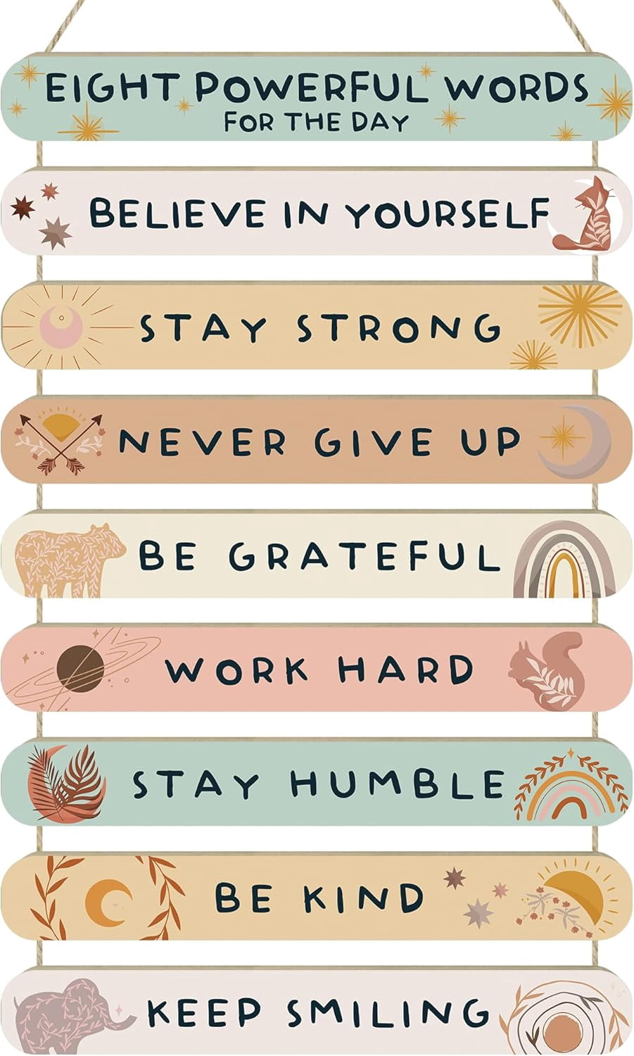 Dazzlewall 4Pcs Game Room Wall Decor, Wooden Gamer Room Decor For Teen Boys Inspirational Quote Signs For Bedroom Dorm Hanging Plaques, 11.4×3.9 In