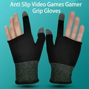 Gaming Grip Gloves for Sweaty Hands Two finger Touch High Sensitivity Breathable Sensitive Fingertips Gloves for Men and Women