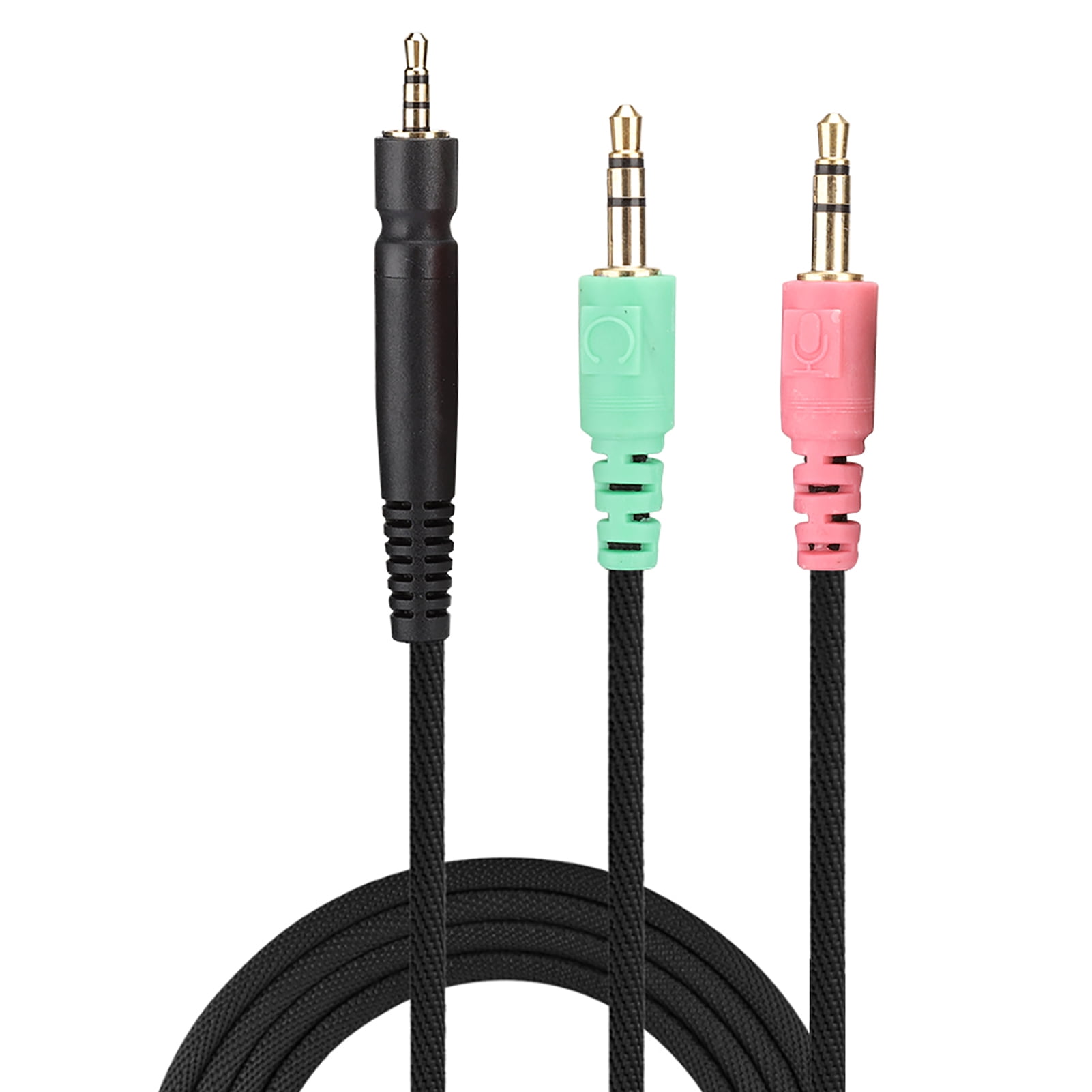 Gaming Headphone Cable 1.3 M / 51.1 In 3.5mm Goldplated Plug Mic Audio