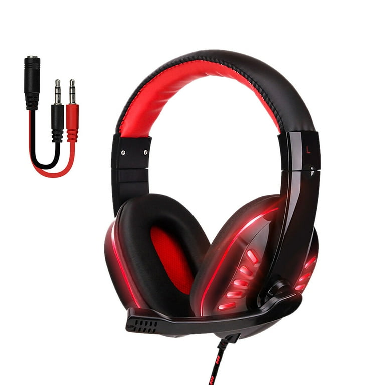 Gaming Headphone with LED Light 3.5mm USB Connector Computer