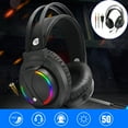 Gaming Headset 7.1 Surround Sound with Microphone Earphones USB Wired