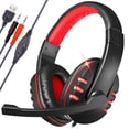thumbnail image 1 of Gaming Headset Fit for PS4, PS5, PC, Xbox One, EEEkit Over Ear Headphones with Stereo Surround Sound, Noise Cancelling Mic, Soft Ear Pads Fit for Laptop Tablet Mobile Phone Computer, 1 of 9
