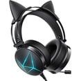 thumbnail image 1 of Gaming Headset, Gaming Headphone with LED Lights for PS4, PC, PS5, Xbox One(Adapter Not Included), 1 of 5