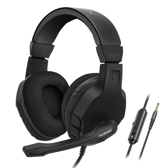 Gaming Headset Fit for PC & Gaming Consoles PS5, PS4, Xbox Series X | S, Xbox ONE, Switch, Stereo Sound Wired Headphones with Noise Cancelling Mic & in-Line Control