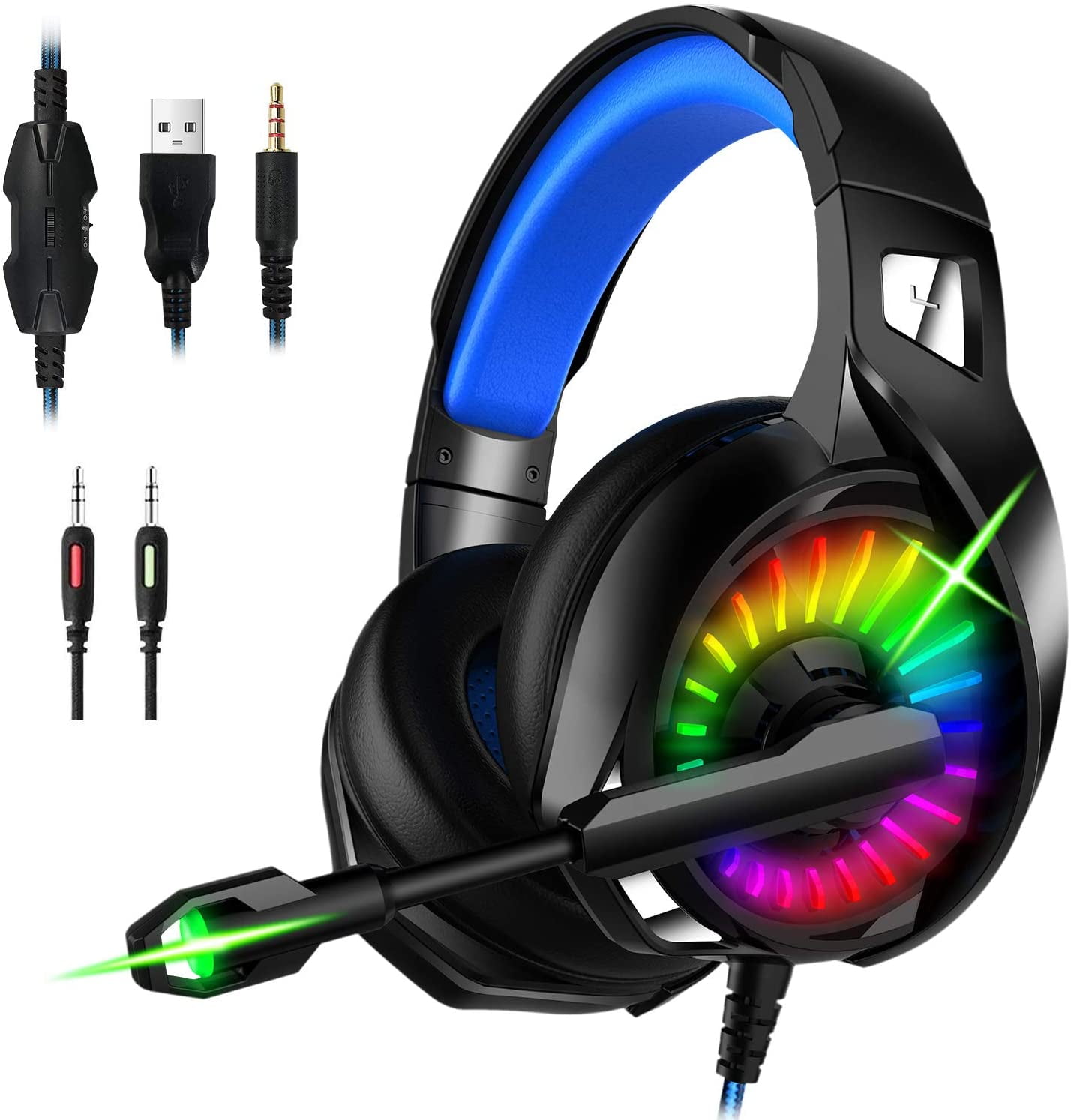 RGB Gaming Headset with Surround Sound and Kuwait Ubuy