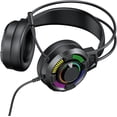 thumbnail image 1 of Gaming Headset, USB Wired Over Ear Headphones, 50mm Drivers Headset with RGB Lighting & 7.1 Surround Sound, Ideal for PC, PS 5, X Box Series X | S, 1 of 5