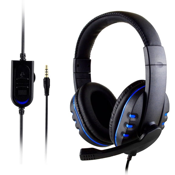 Gaming Headset Voice Control Wired, Rvkxad HI-FI Sound Quality Gaming Headphones, Noise Isolating Over Ear Headset with Microphone Volume Control for PC Cell Phone Game Console