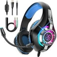 thumbnail image 1 of Gaming Headset for PS4 PS5 Xbox One PC with Noise Canceling Mic, Surround Sound, 1 of 7