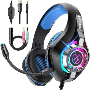 Game Surround Siivton Wired Gaming Headset with Mic for Xbox, PS4, PS5, PC, Mobile,3 ...