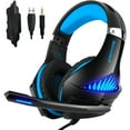 thumbnail image 1 of Gaming Headset for PS4 PS5 Xbox One Switch with Noise Cancelling Stereo Bass Surround Sound, 1 of 8