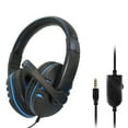 thumbnail image 1 of Gaming Headsets, 3.5mm Noise Isolating Over Ear Headphone with Mic and Volume Control Compatible with Laptop, PC, Xbox One Controller, Blue, 1 of 8