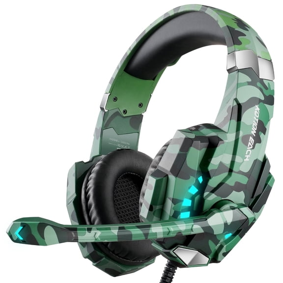 Gaming Headsets Wired for PS5,PS4,Xbox One,Mobile Phone,Wired Headphones with Surround Sound,Noise Canceling Over Ear Gaming Headphones,3.5mm