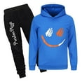 thumbnail image 1 of Gaming Hoodie Set for Boys Girls PrestonPlayz Flame Pullover and Joggers 2 Piece Kids Outfit for Play School or Gifts, 1 of 4