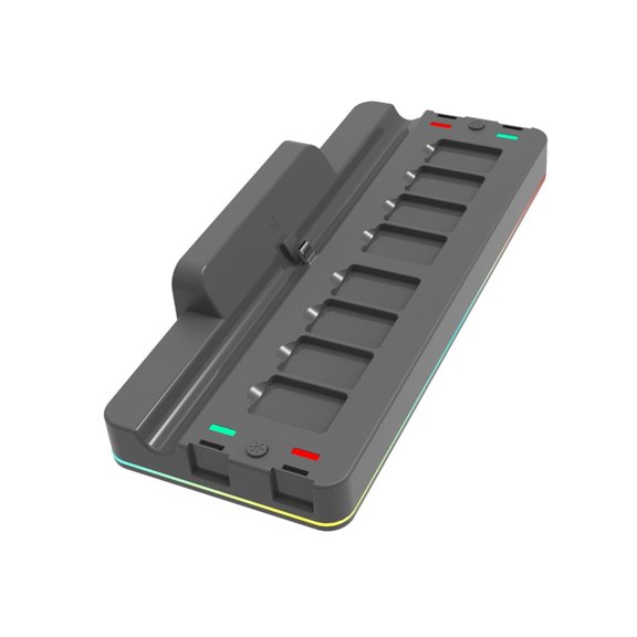 Gaming Dock for Switching Charger Charge & Storage Connection Game Slots Features Storage Rack