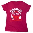 thumbnail image 1 of Gaming Is My Valen*ine Sarcastic Humor Novelty Funny Women's Casual Tees, 1 of 3