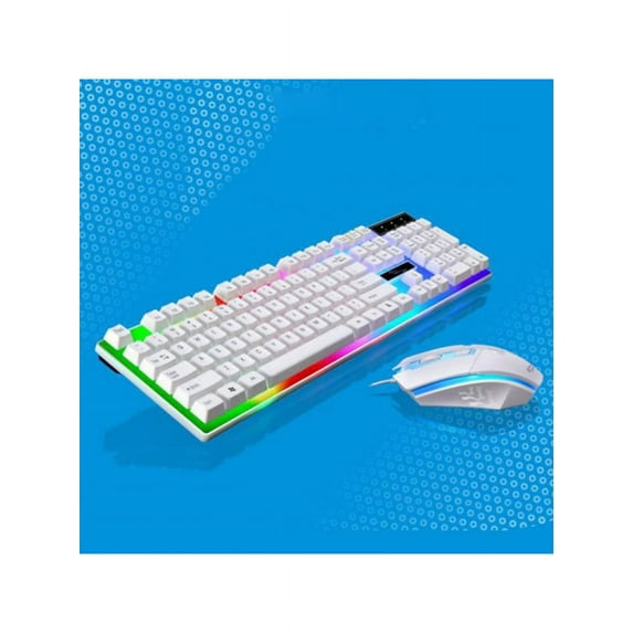 Gaming Keyboard And Mouse Set Rainbow LED Wired USB For PC PS4 Xbox One and 360