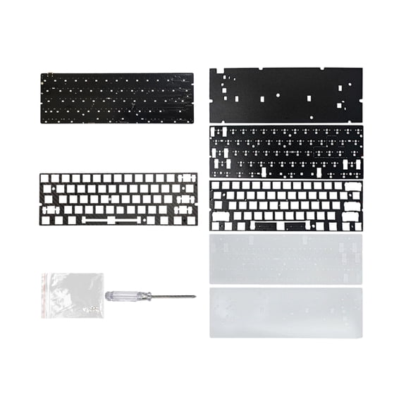 Gaming Keyboard DIY Kit 61 Key Magnetic Axles PCB Aluminum Plate/Carbon Fiber