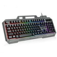 thumbnail image 1 of Gaming Keyboard, Mechanical Keyboard, Wired Keyboard, Waterproof, Ultra Sensitive & Quiet Response,Mixed Light Effect Gaming Backlit Keyboard for PC/Mac Gamers, Black, 1 of 12