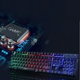 thumbnail image 1 of Gaming Keyboard and Mouse Combo, Metal Panel, 7 Color Backlits, Rechargeable 3200 mAh Battery, Wrist Rest, Sleep Mode, Light Up Keyboard + 7D 3200DPI Gaming Mice for PC Gamer, 1 of 4