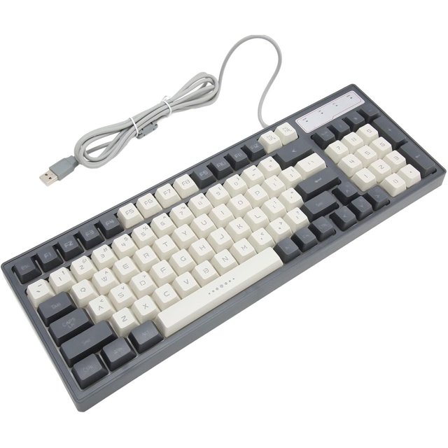 Gaming Keyboard, Rgb Backlit 96 Keys Usb Wired Keyboard, Multimedia