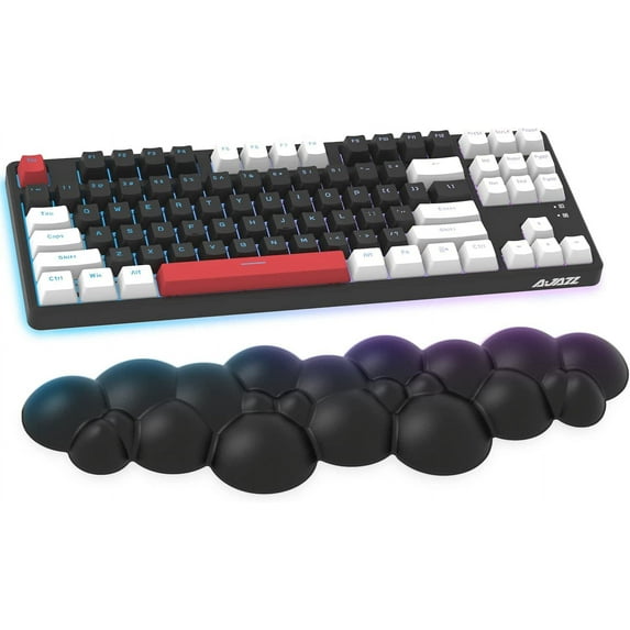 Gaming Keyboard Wrist Rest Pad,Ergonomic Memory Foam,Easy Typing Pain Relief for PC/Laptop-Black