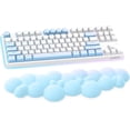 thumbnail image 1 of Manbasnake Memory Foam Keyboard Wrist Rest, Blue, 1 of 8