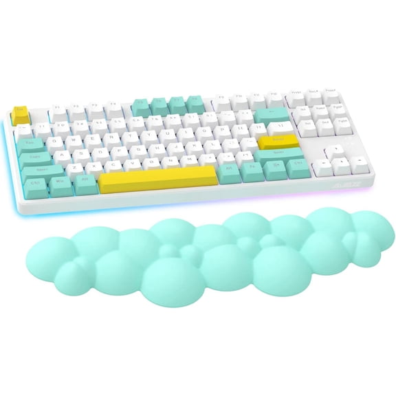 Manbasnake Memory Foam Keyboard Wrist Rest, Green
