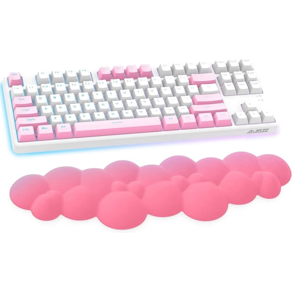 Manbasnake Memory Foam Keyboard Wrist Rest, Red
