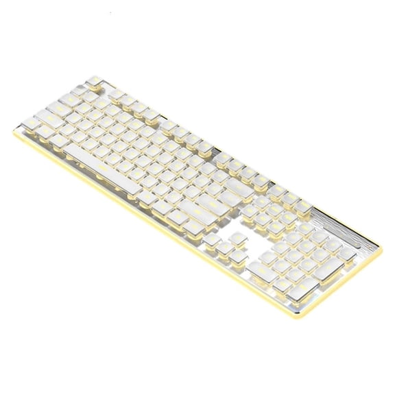 Gaming Keyboards Mechanical Silents USB Connection 104Key RGBs Illuminated For Laptop