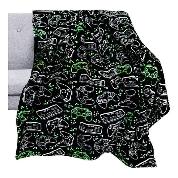 Gaming Kids Blanket for Boys Gamer Gifts Video Game Controller Throw Blankets 50 in X 60 in