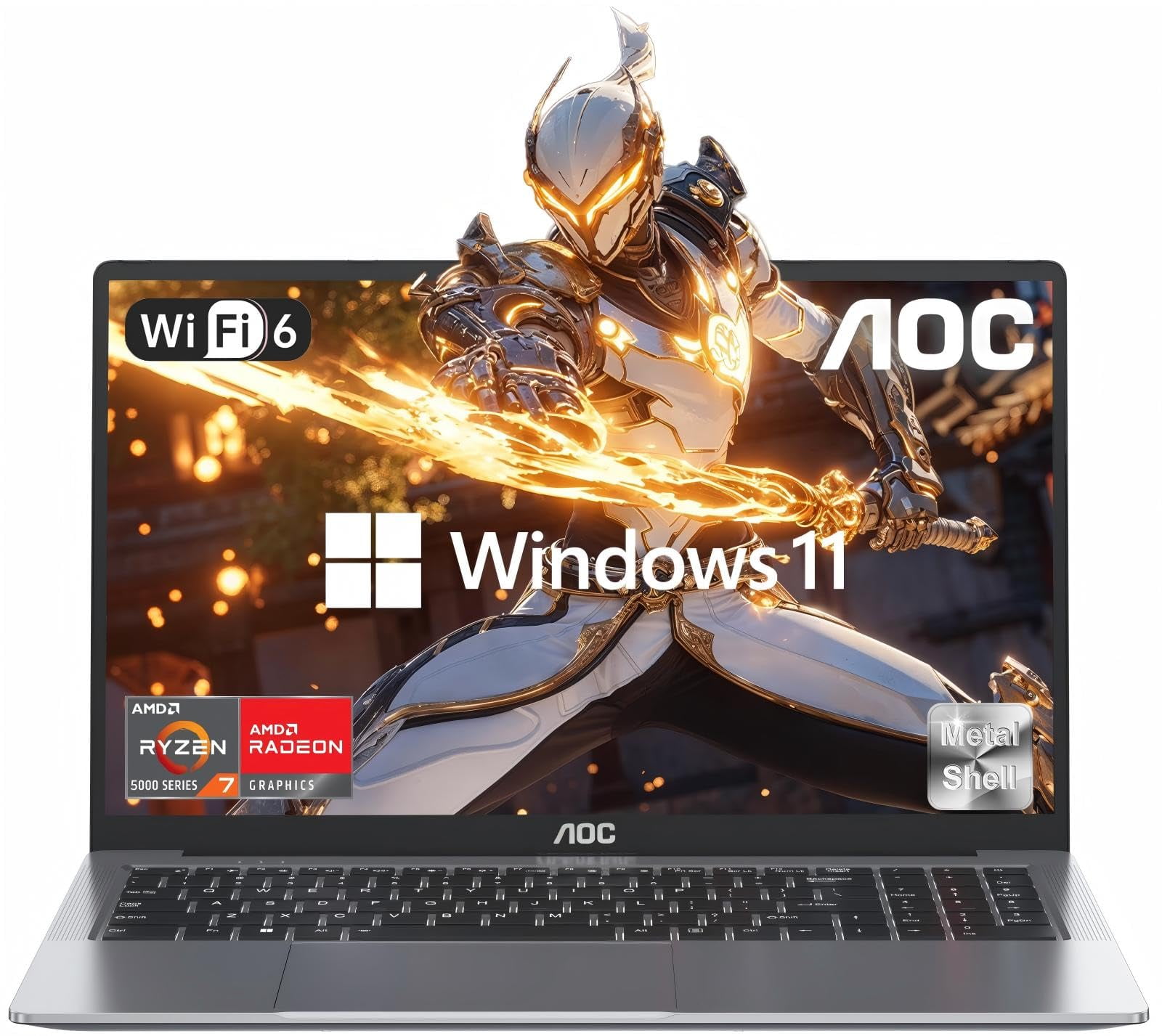 Gaming Laptop with AMD Ryzen 7 5700U Processor(8C/16T, Up to 4.3GHz), 16.1" FHD Display Laptop Computer with Backlit Keyboard, 16GB RAM 512GB NVMe SSD, WiFi 6, HDMI 1.4, USB3.2, Type-C, 53Wh Battery