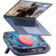 Gaming Laptop Cooler Turbo Fan Stand Computer Compressed Air-Cooling Pad for Notebook 14-18  Advanced Seal Foam Heat Dissipation with RGB Lighting, 7-Level Adjustment, Dust Protection