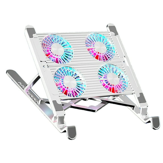 Gaming Laptop Coolers Laptop Fan Cooling Stand Quiet Cooling Fans for Laptop Height Stand LED Light Laptop Cooling Pad