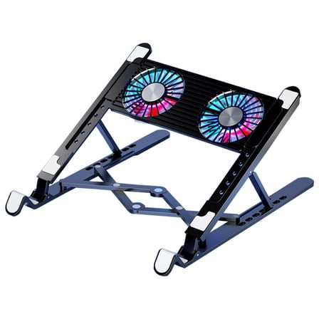 Gaming Laptop Coolers Laptop Fan Cooling Stand Quiet Cooling Fans for Laptop Height Stand LED Light Laptop Cooling Pad